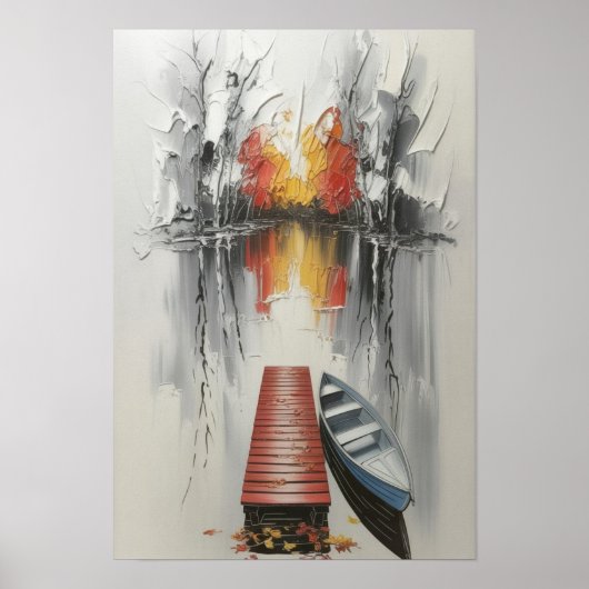 Poster Autumn Reflection Docside (Devant)