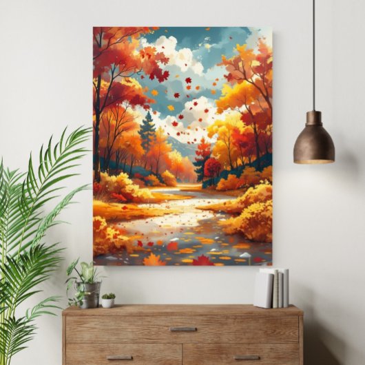 Poster Autumn Serene Beautiful Nature Landscape