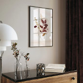 Poster Autumn Watercolor Floral