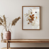 Poster Autumn Watercolor Floral