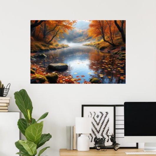 Poster Autumn's Gentle Symphony (Bureau à domicile)