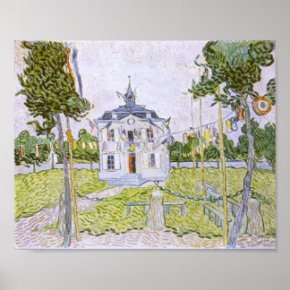 Poster Auvers Town Hall 14 juillet 1890, Vincent van Gogh