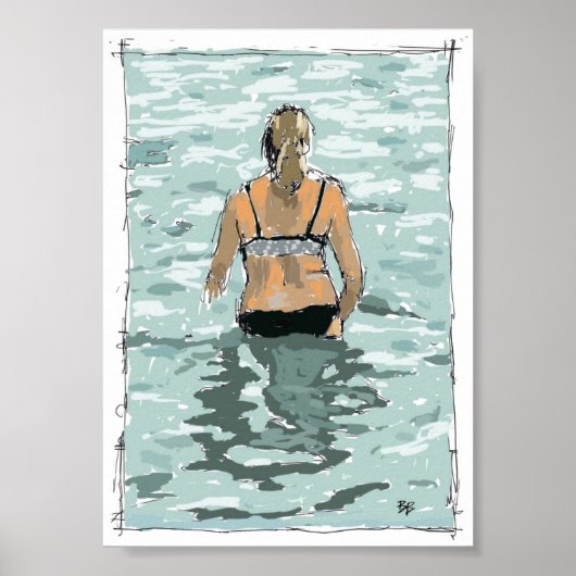 Poster Aux Bahamas. (Devant)