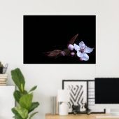Poster aux fleurs délicates (Bureau à domicile)