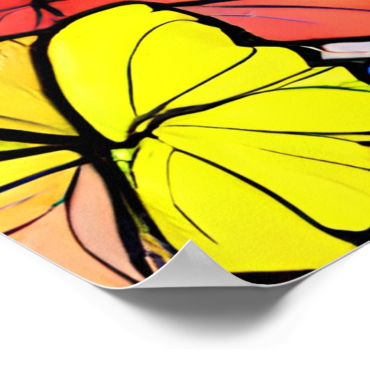 Poster aux papillons (Coin)