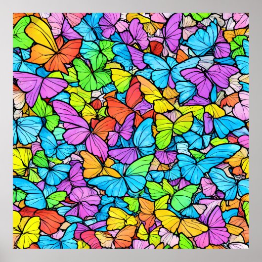Poster aux papillons (Devant)