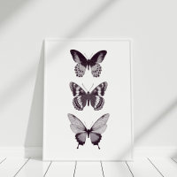 Poster aux papillons