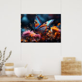 Poster aux papillons (Cuisine)