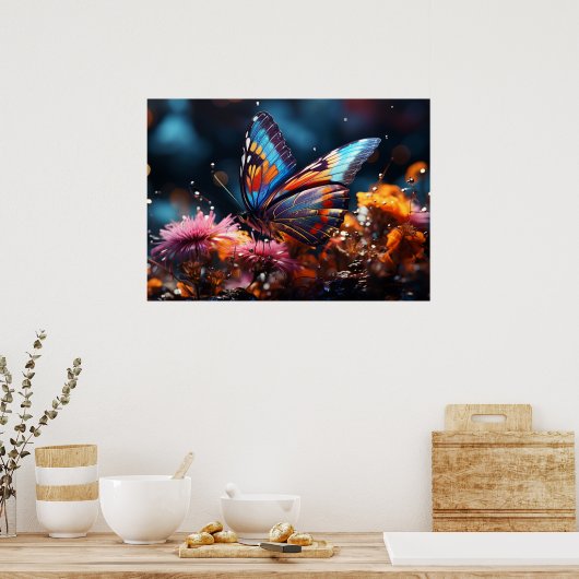 Poster aux papillons (Cuisine)