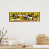 Poster Aux Violettes De Nice LabelParis, France (Cuisine)