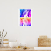Poster Avalanche au coucher du soleil art (Cuisine)