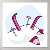 Poster Avalanche rose (Devant)