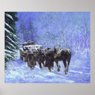 Poster Avance de la 82e division aéroportée