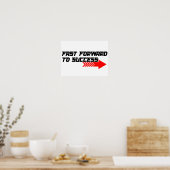 Poster Avance Rapide – Conception de citation de motivati (Cuisine)
