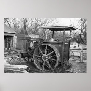 Poster Avance Tracteur Rumely, 1936