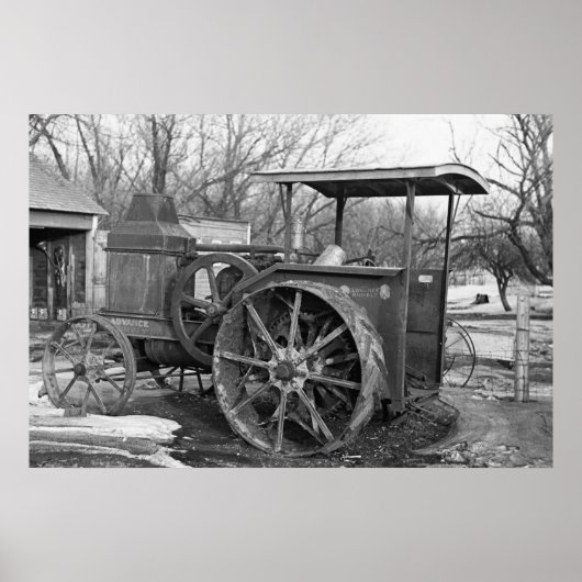 Poster Avance Tracteur Rumely, 1936 (Devant)