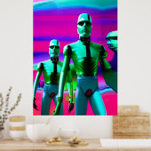 Poster Avancer demain Ken Gage Pop Surréalisme (Cuisine)