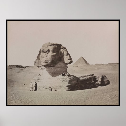 Poster Avant 1887 Grand Sphinx de Gizeh Necropolis (Devant)