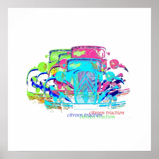 Poster Avant-affiche de traction Citroen (Devant)
