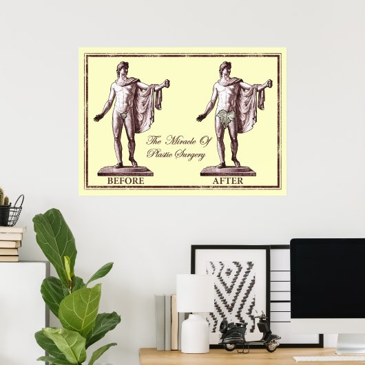 Poster Avant et après (Bureau à domicile)