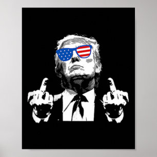 Poster (avant et arrière) Trump 2024 Us American American