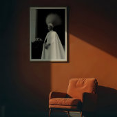 Poster Avant-Garde impératrice : Couture blanche et noire