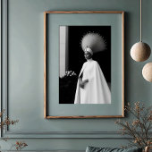 Poster Avant-Garde impératrice : Couture blanche et noire