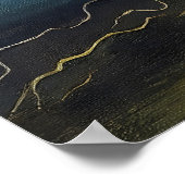 Poster Avant la tempête – Paysage marin abstrait (Coin)