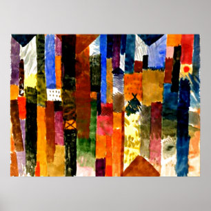 Poster Avant la ville par Paul Klee,