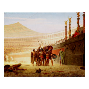 Poster Ave Caesar par Jean-Léon Gérôme