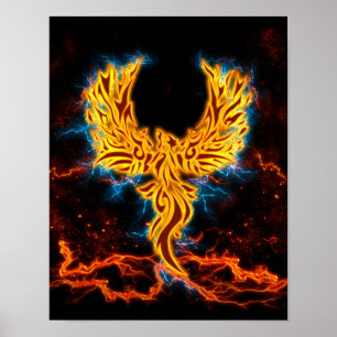 Poster Ave Fenix Golden Lightning wings