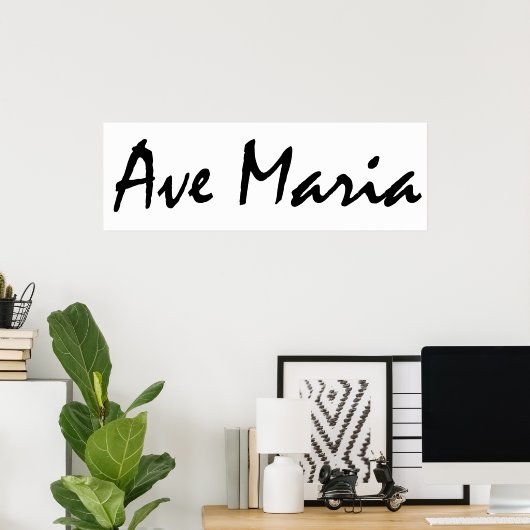 Poster Ave Maria (Bureau à domicile)