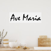 Poster Ave Maria (Cuisine)