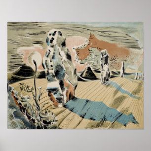 Poster Avebury (1937) par Paul Nash