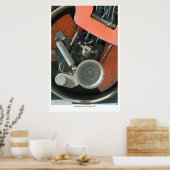 Poster avec abstraction de machine (Cuisine)
