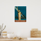 Poster avec affiche Vintage New York (Cuisine)