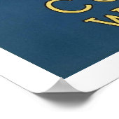 Poster avec bateau de croisière Poster publicitair (Coin)