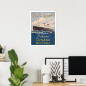 Poster avec bateau de croisière Poster publicitair (Bureau à domicile)