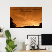Poster avec citation. (Bureau à domicile)