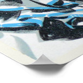 Poster avec Clown de cirque Vintage (Coin)