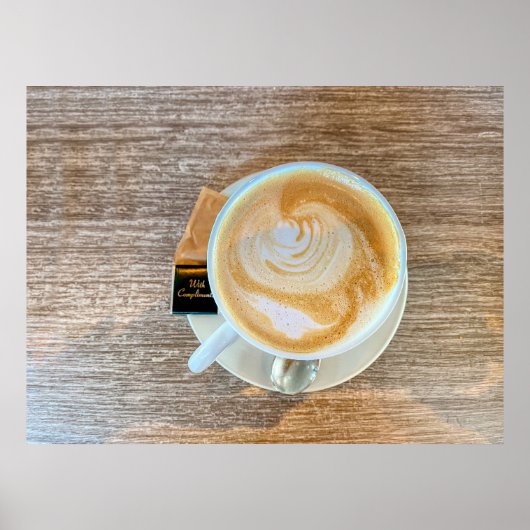 Poster Avec Compliments, Café (Devant)