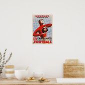 Poster avec Copa de America Vintage Soccer Print (Cuisine)
