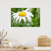 POSTER AVEC DIEU TOUT EST POSSIBLE (Cuisine)