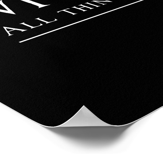 Poster Avec Dieu, tout est possible (Coin)