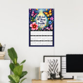 Poster Avec Dieu, Tout Est Possible Calendrier 2025 (Bureau à domicile)