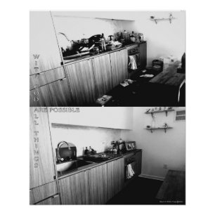 Poster Avec Dieu, toutes les choses sont possibles, avant