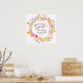 Poster Avec Dieu, toutes les choses sont possibles Impres (Cuisine)