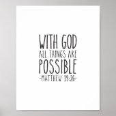 Poster Avec Dieu toutes les choses sont possibles, Matthi (Devant)