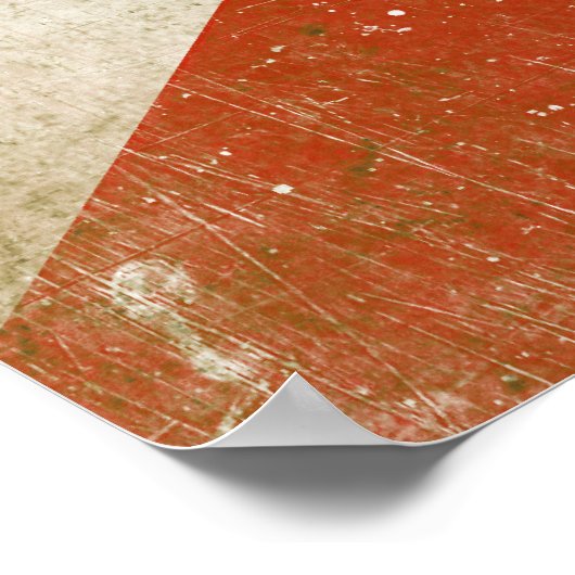 Poster avec Distressed Drapeau de Floride (Coin)