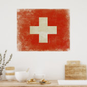 Poster avec Distressed Suisse (Cuisine)